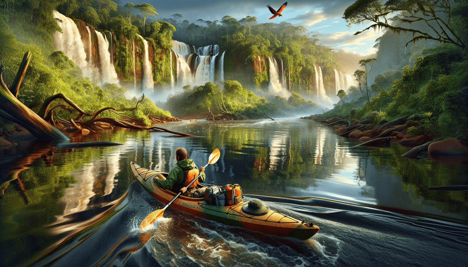 adventure travel kayaking in the amazon river