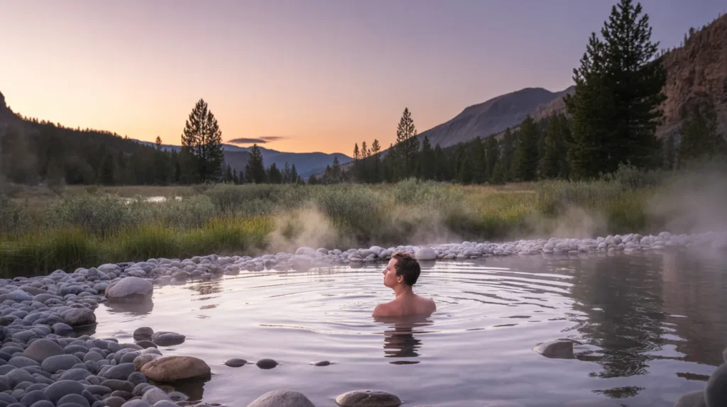 Experiencing a Soak in Natural Hot Springs Montana