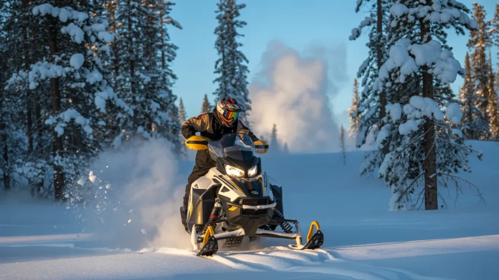 Snowmobiling in West Yellowstone