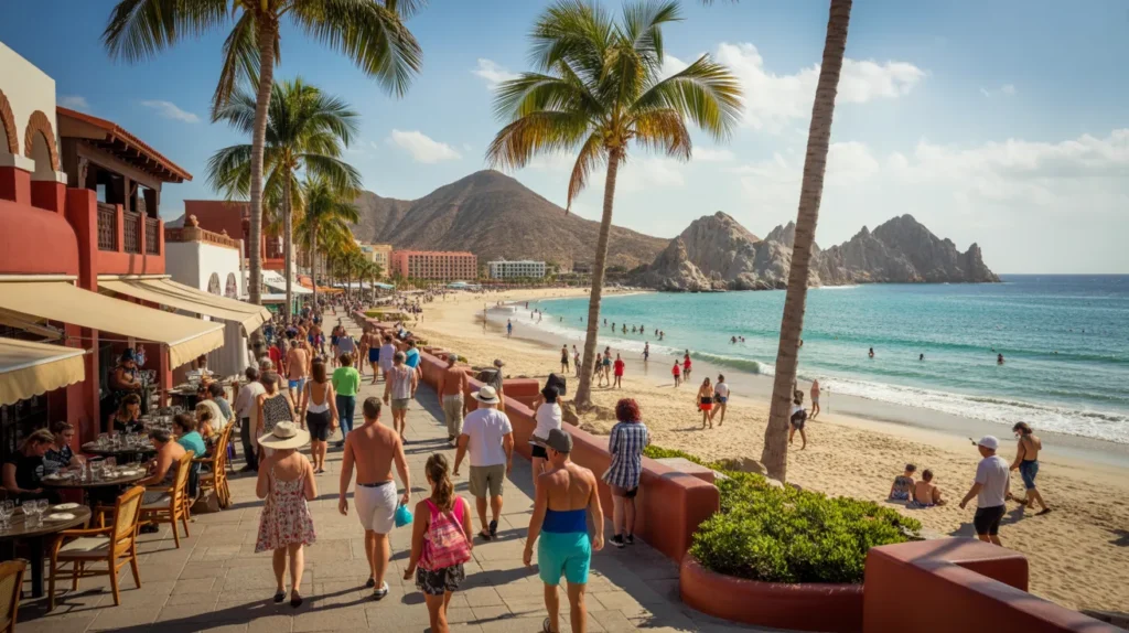 tourist area in Los Cabos, mexico